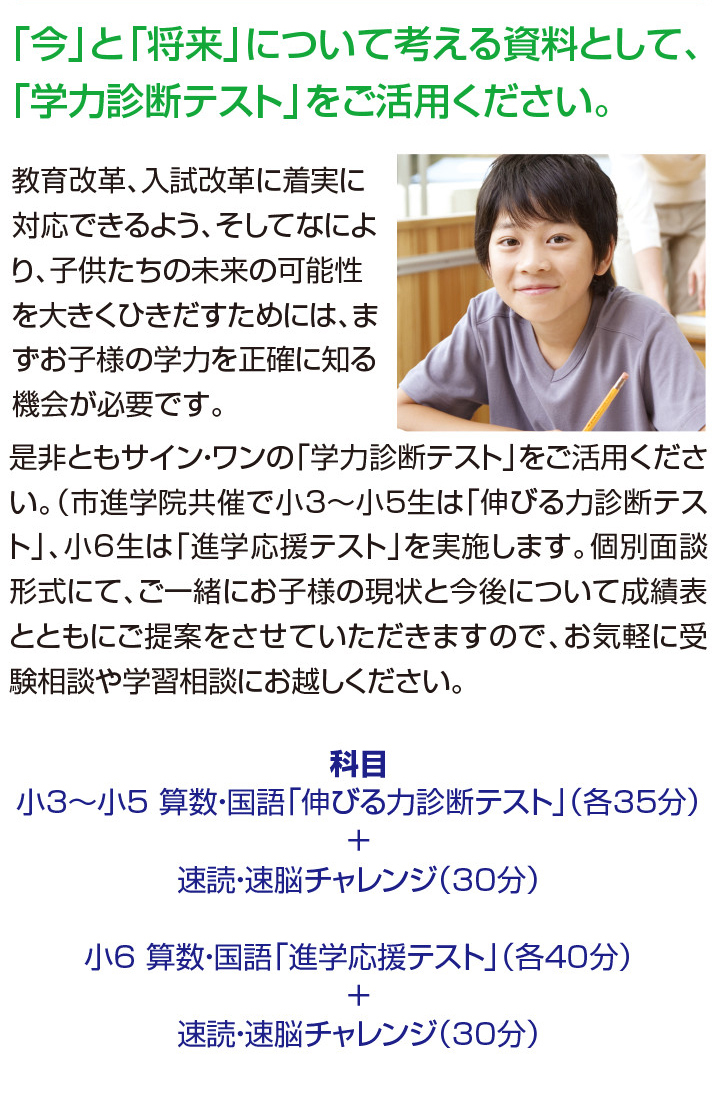 学力診断テスト&速脳・速読チャレンジ