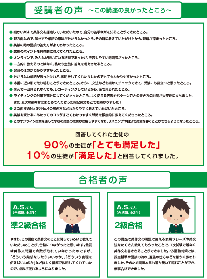 受講者の声